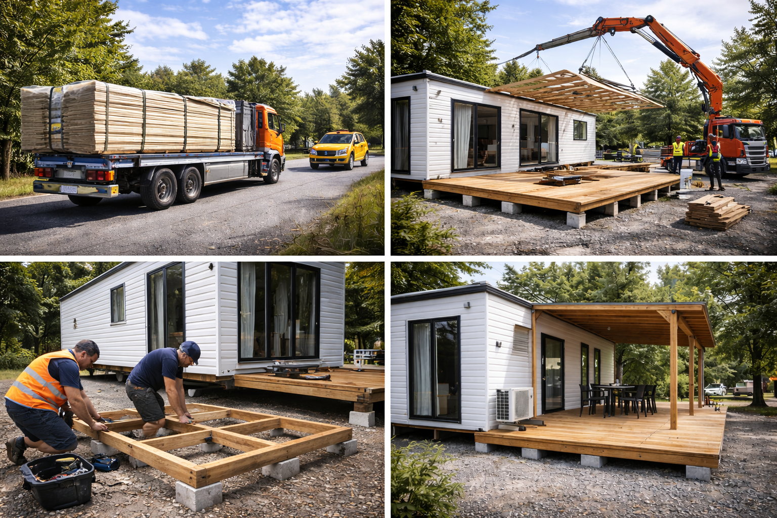 Raccordement EDF eau gaz climatisation mobil-home